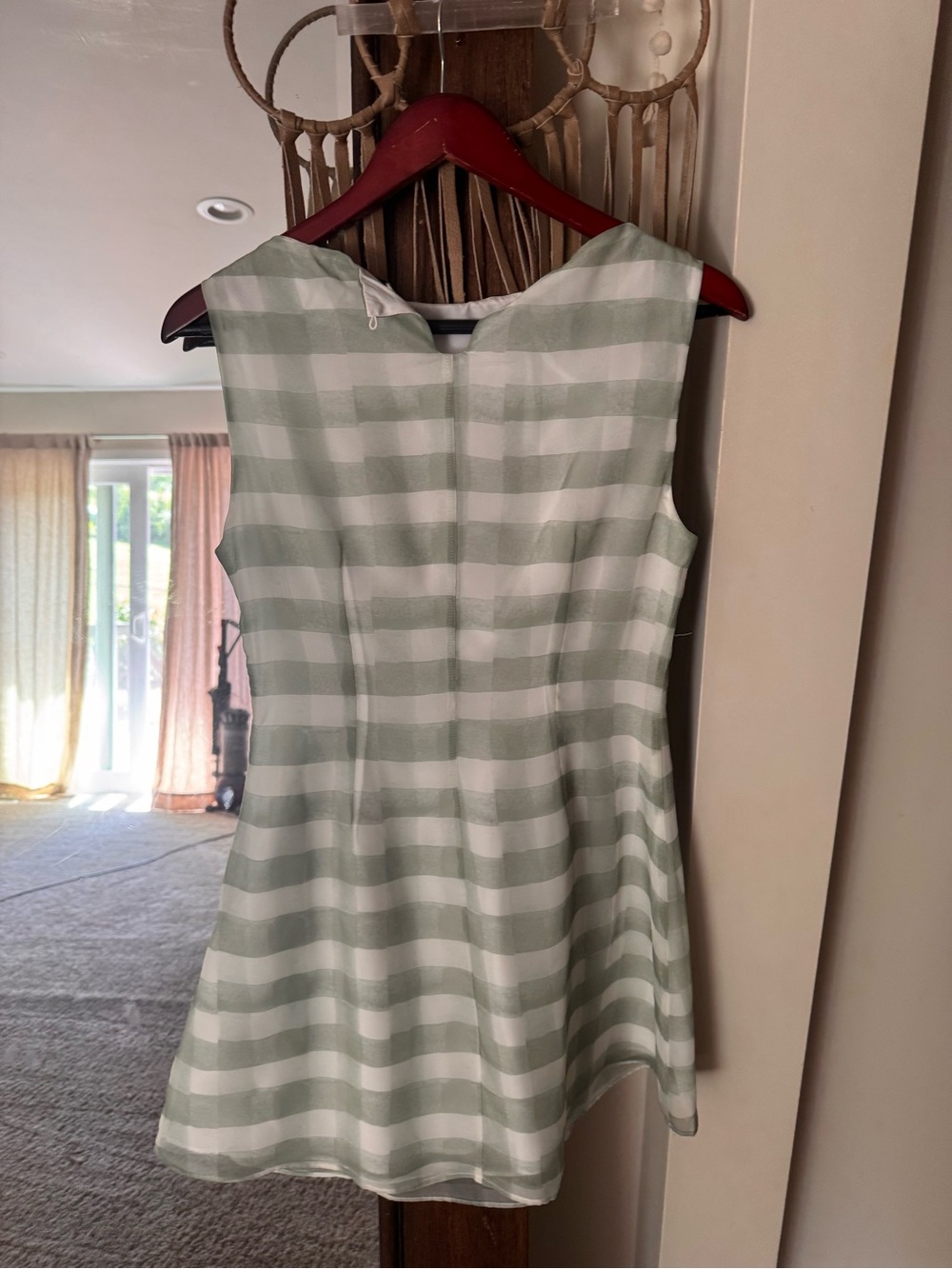 Sndys Tallin gingham mini dress size small BNWT